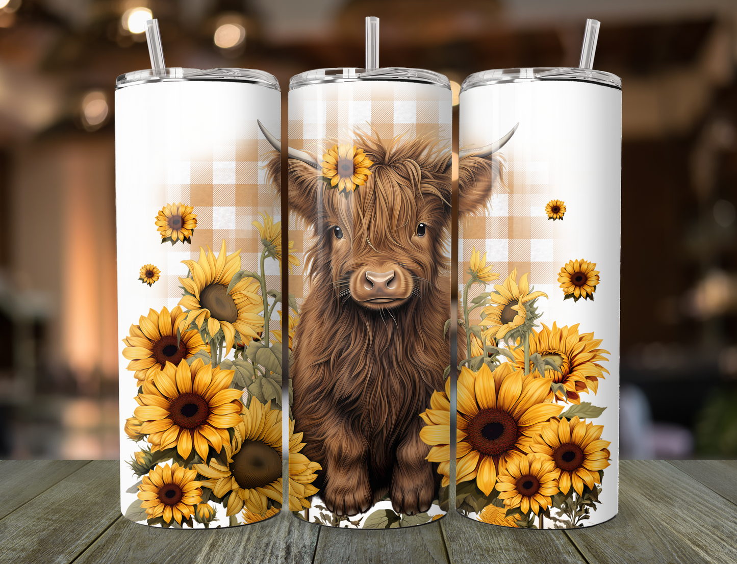 Tumbler - Sunflower Cow