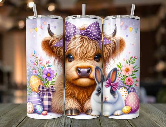 20oz Tumbler - Easter Cow