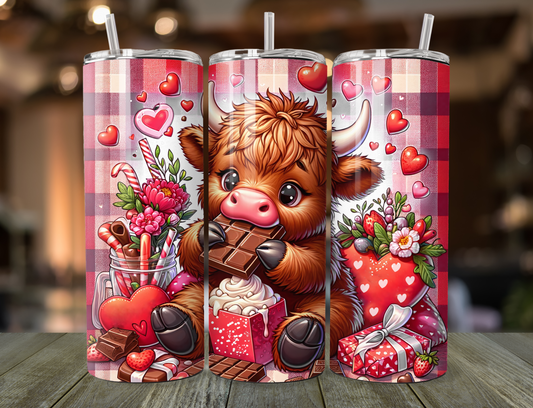 20oz Tumbler - Chocolate Cow