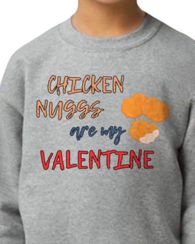 Graphic Shirt - Youth Chicken Nuggs Valentine