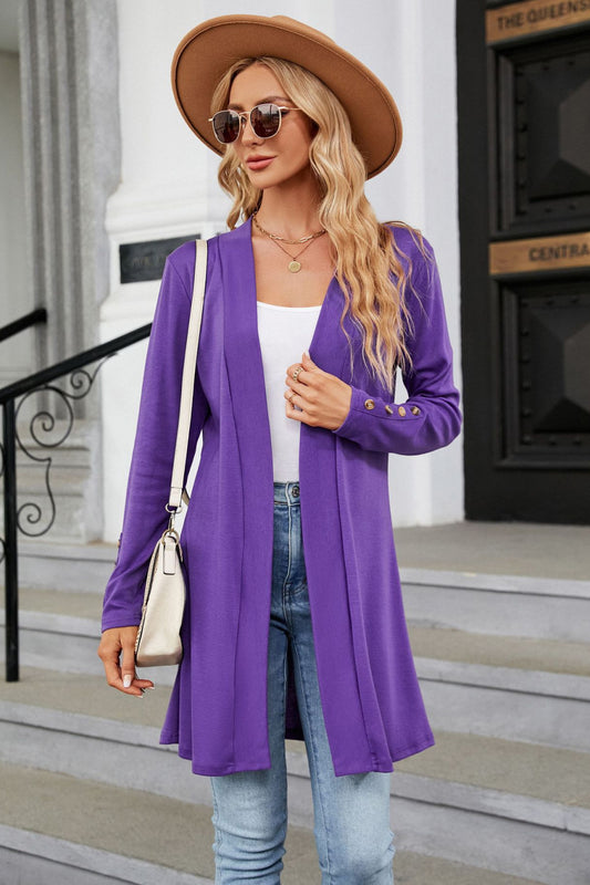 Long Sleeve Open Front Cardigan